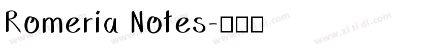 Romeria Notes字体转换